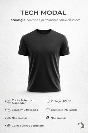 Camiseta - Tech Modal - Azul Marinho